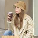 Sukeen Women's Winter Bucket Hats, Faux Fur Fuzzy Warm Fisherman Hat for Trendy Daily