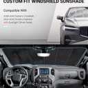 Pigenius Windshield Sunshade for Subaru Crosstrek 2018-2023, Impreza 2017-2023. with Eyesight Driver Assist- AstraGuard