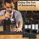 Clear Ice Cube Maker, 2" Stainless Steel Clear Ice Maker for Old Fashioned Whiskey lover, Bourbon, Whiskey, Cocktail Gifts for Men on Birthday or Holiday, Easy-Release Ice Ball Maker Mold (2"-1 PCS, Fun Shapes-2''-1 PC)