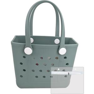 Small Rubber Beach Bags ,Beach Tote Bag-S,
Waterproof Sandproof Tote Bags, Pool Bag, Small Bag for Travel, Boat, Sport