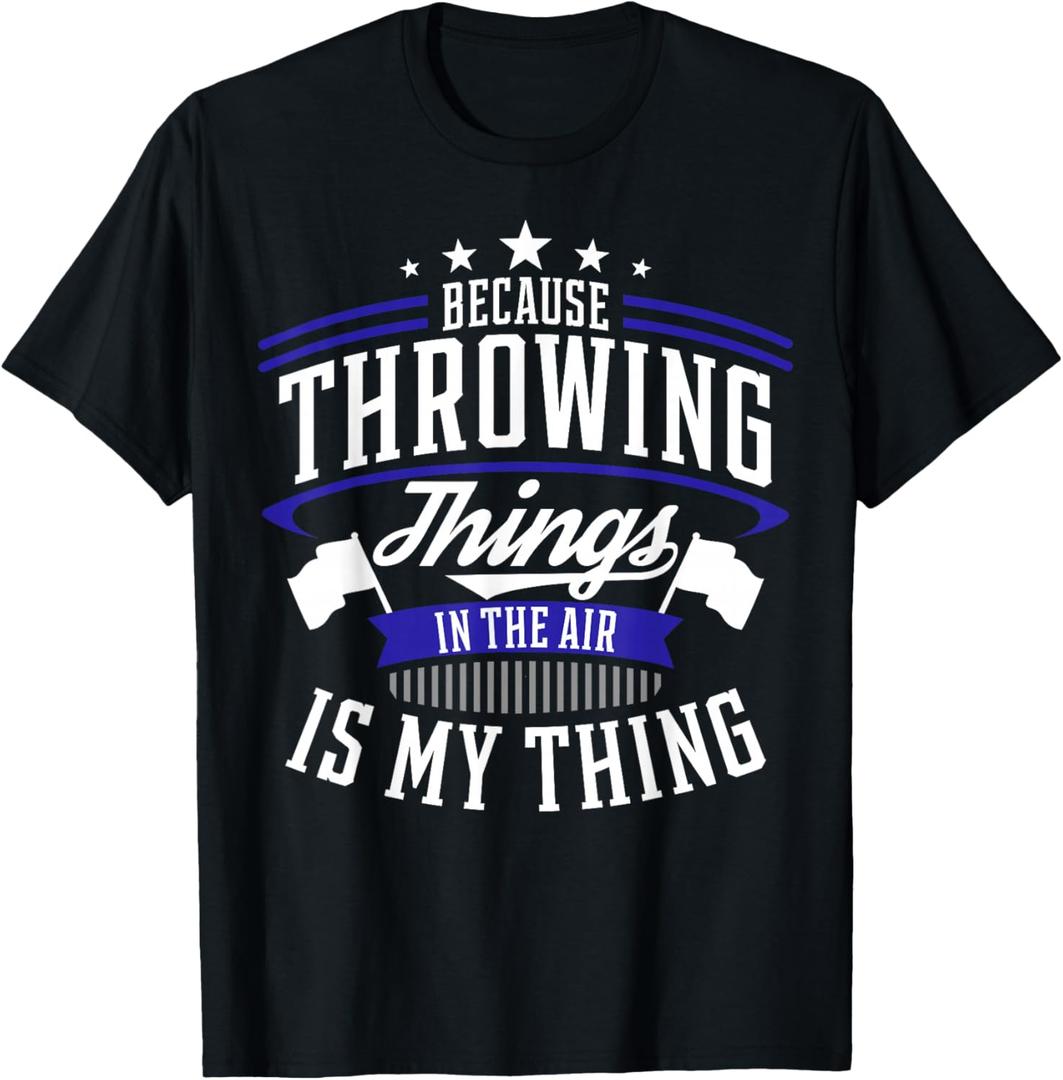 Winter Guard Color Guard Gift design Throwing Things Joke T-Shirt Small