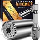 Fathers Day Dad Gifts from Daughters Son Kids Wife Super Universal Socket Tools Gifts for Men Gifts for Dad Grip Set with Power Drill Adapter Cool Stuff Ideas Gadgets for Men Gifts for Women Husband