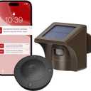 eMACROS Pro 3 Solar Driveway Alarm with App, 1/2 Mile Range, Wireless Outdoor Weatherproof Motion Sensor & Detector, Perfect Mother Day Gifts for Mom (1receiver and 1sensor)