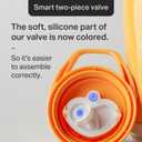 Tommee Tippee Insulated 9oz Sporty Spout Toddler Water Bottle, No Spill, Sippy Cups for Toddlers 1-3, Two-Piece Valve Helps Stop Spills, Yellow & Purple, BPA Free, Pack of 2
