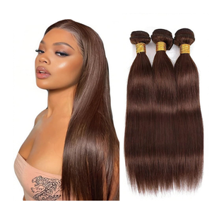 18 20 22 Inch Bundle Chocolate Brown Straight Human Hair Bundles Raivide