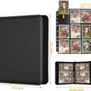GERMUN 9 Pocket Card Binder, Premium Zip Trading Card Binder, 720 Double Sided Pocket PU Collection Binder, Collector Album, Card Folder for MTG, TCG, Sports Cards, (Black)