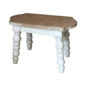 Dwellington Wooden Bathroom Farmhouse Step Stool, Wood Foot Stool for Adults Kids, Bedside Step Plant Stand for Kitchen