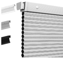 Boolegon No Drill Cellular Shades for Indoor Windows,Thermal Insulating & Noise Reducing Honeycomb Blinds,Cordless Free Stop Blinds Easy to Install,31" W x 48" H,Light Filtering White