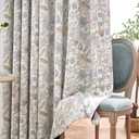jinchan Nursery Curtains 95% Blackout Purple Floral Curtains for Girls Room, 63 Inch Length Farmhouse Drapes for Bedroom Living Room Darkening Window Treatment Grommet Top Set of 2 Panels