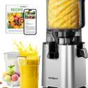 Cold Press Juicer Machines with Extra Large Feed Chute For Fruits & Vegetables, High Juice Yield, Grey