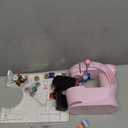 CraftBud Mini Sewing Machine for Beginners, Dual Speed Small Portable Sewing Machine for Kids and Adults with Extension Table, 48 Piece Gift Set Includes, Pedal, Projects Book, Light and More, Pink