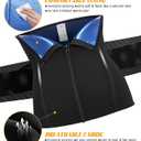 SCARBORO Waist Trainer for Women Belly Fat Sauna Sweat Waist Trimmer Corset for Stomach Wrap Workout Belt Shaper Band Zipper (Silver, M)