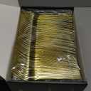 Dealusy 360 Count Extra Heavy Duty Gold Plastic Forks Disposable, BPA-Free, Heat Resistant, Solid and Durable Disposable Forks Bulk, Premium Plastic Forks heavy duty for Party Supply