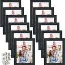 Giftgarden 5x7 Picture Frame Black 5 x 7 Photo Frames Bulk for Wall or Tabletop, 12 Pack