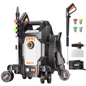AIVOLT Electric Pressure Washer, Anti-Tipping 4-Wheel Power Washer
