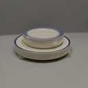 Blue Plastic Plates,Blue Disposable Plates Include 10.25inch Dinner Plates & 7.5 inch Dessert/Salad Plates for Graduation/Wedding/Birthday Holiday Party Decorations