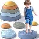 Lehoo Castle Stepping Stones for Kids, Non-Slip Toddler Stepping Stones, Indoor & Outdoor Sensory Toys for Toddlers 1-3, Balance Board Obstacle Course for Kids 3-5