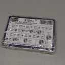 2 in 1 SAE & Metric Hex Nut Assortment Kit(510pcs),2#56 4#40 6#32 8#32 10#24 10#32 12#24 1/4-20 5/16-18 3/8-16 7/16-14 1/2-13 M2 M2.5 M3 M4 M5 M6 M8 M10 M12 304 Stainless Steel Nuts Set