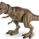 Tyrannosaurus Rex Action Figure Dinosaur Toy for Kids 3-5 & 6-8 with Continuous Spray and Vibration - Roaring & Light-Up Dino Toy with Movable Jaws and Limbs, Christmas, Birthday Gift for Kids (Brown)