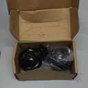 KAMANINA 2 Pack Curtain Rods for Windows 48 to 84 Inch, Black Heavy Duty Curtain Rod Adjustable, 7/8 Inch Single Decorative Drapery Rods 32 to 86 Inch(2.6-7.1Ft), Netted Texture Finials