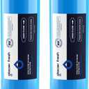 GLACIER FRESH Garden Hose End Pre-Filter for Swimming Pool, Hot Tubs, Spa, Inflatable Pool, Ponds, Greatly Reduces Bad Taste, Odors, Chlorin and Sediment, up to 8,000 Gallons, 2 Pack (Blue)