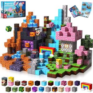 150 PCS Magnetic Blocks - Magnet Toys for Kids, Boys and Girls, Magnetic Building Blocks Cubes, Stacking Magnets for Kids, Birthday Gifts for Boys and Girls Age 3+ Years Old