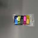 5Pcs 8GB USB Flash Drive USB 2.0 Flash Drive Memory Stick Fold Storage Thumb Stick Pen Swivel Design (Five Mixed Colors: Black Blue Green Purple Red) 