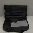 Luxury Leather Back Seat Organizer with Tray,Premium Command Center for Family Road Trips, Foldable Laptop & Tablet Tray, Dedicated Pocket Fits 120Count Tissue Box,Cup Strap for 3040oz Tumblers