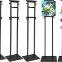 Honoson 5 Pcs Poster Stand for Display Heavy Duty Sign Holder 74.8 Inches Adjustable Poster Board Double Side Banner Stand with Base for Indoor Outdoor Board Foam Display