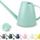Watering Can for Indoor and Outdoor Plants - Long Spout Water Can for Garden, Flower, House Plants - 1.8L/1/2 Gallon (Green)