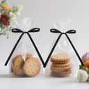 3 x Anwyll Twist Tie Bows 5x7Inch - 30Pcs Premade Black Gift Bow for Cake Gift Wrapping Balloon Craft Treat Bag Black Satin Ribbon Bows for Wedding Baby Shower Birthday Party Halloween Christmas Decor