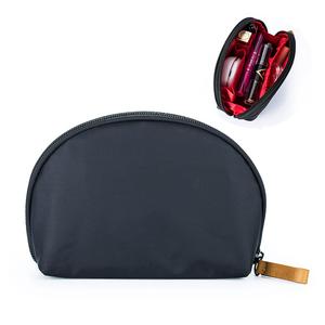 Hekyip Half Moon Cosmetic Bag, Travel Makeup Pouch, Portable Waterproof Cosmetic Pouch for Girls Women, Small