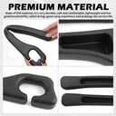 2 x YGDMD 2PCS Car Gap Filler with Storage Slots,Upgrade Version Car Seat Gap Filler Organizer for Keys and Phone Holder,Multi-Purpose No Drop Seat Guard Avoid Items Droping (Black)