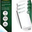 Fellowes 52089 Binding Presentation Covers, 8mil, Letter, 100 Pack, Clear