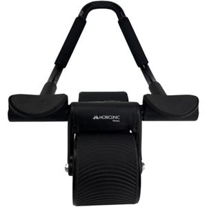 Mobiclinic, Abdominal Roller with Return Spring, Ab Roller, Elbow Support, Digital Timer, Non-Slip Mat, Double Wheel, Mobile Phone Holder, Ra-02, Home Gym, Fitness