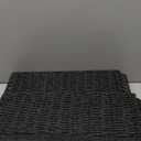 UBBCARE 2 Pack Wicker Basket, 16.5L13H7.5W inch Woven Paper Rope Storage Baskets for shelves, Foldable Rectangular Storage Baskets with Handle, Storage Basket for Organizing, Black