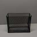 U Brands Mesh Steel Desktop Hanging File Holder, Letter Size, 12.4" x 9.53" x 5.5", Black - 457U00-06