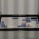 EPOMAKER TH108 PRO Full Size Mechanical Keyboard with Screen & Knob, Wireless Gaming Keyboard with 10000mAh, Creamy Gasket, Hot Swap, Custom Driver, RGB Backlight (White, Sea Salt Silent)