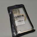 Frameless for iPhone 15 Pro Max Case with Camera Lens Bumper, [Compatible with MagSafe] Transparent Clear Plating Ultra Thin and Shockproof Cover for Girls and Women, Black