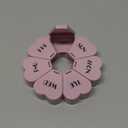 MOLN HYMY Large Weekly Pill Organizer, Girly Pill Box 7 Day, Purple Pink Daily Vitamin Holder for Fish Oil/Medicine/Supplements