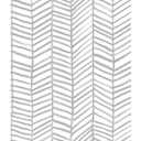 RoomMates Cat Coquillette Herringbone Peel and Stick Wallpaper Gray: Removable Vinyl, Self-Adhesive, 28 Sq Ft Coverage