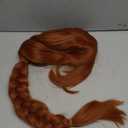 ColorGround Long Braided Reddish Brown Heat Resistant Costume Wig for Fiona Cosplay
