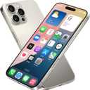 Dummy Fake Phone Model, Looks Like The Real Phone Compatible with Phone 16 PM, for Cell Phone Store Display or Send a Toy Phone for Kids (16ProMax,Natural Titanium,The Screen is Printed with Patterns)