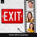 LANOLU Vintage Tin Sign EXIT Sign, Decorative Metal Sign, 8x12 inch