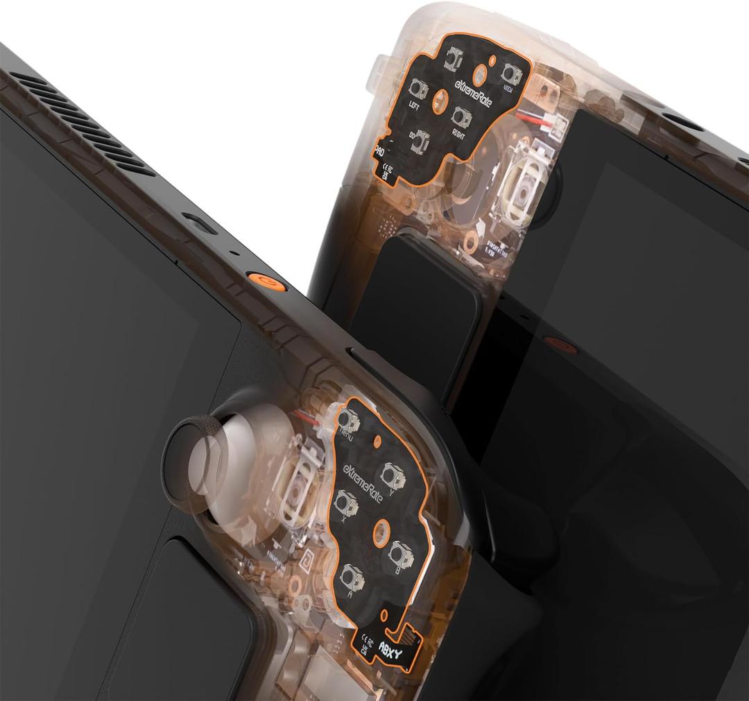 eXtremeRate Face Clicky Kit for Steam Deck OLED Handheld Console, Custom Dpad View A B X Y Menu Keys Face Buttons Mouse Clicky Kit for Steam Deck OLED Console - Without Console