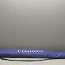 Fisqueen 8FT Large Beach Umbrella with Wind Resistance Sand Anchor Sand Bag, Portable Outdoor Umbrella with UPF50+ UV Protection, Tilt Sun Shelter for Beach, Patio, Yard