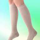 Easy On/Off Moderate Compression Socks Bamboo Viscose - 15-20 mmHg Knee High Support Socks, Soft Sole & Seamless Toe