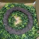 28'' Boxwood Wreath for Front Door, Spring Wreaths for Outdoor Indoor Decor