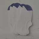 No Show Socks for Men&Women-Low Cut with Non Slip Grip-Invisible Socks for Oxfords Sneakers Size7-12 5 Pairs (White-blue), Size: One Size