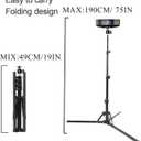 Coret Projector Tripod Stand Mount, Portable Tripod Mount Floor Stand, Folding, Outdoor Stand for Projector, Adjustable Height 19in to 75in (not incluld Tray)